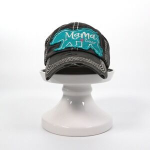 KBETHOS Vintage Mama Bear Distressed Charcoal Gray Baseball Cap Hat Women
